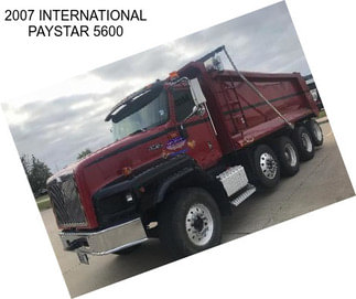 2007 INTERNATIONAL PAYSTAR 5600