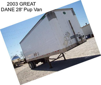 2003 GREAT DANE 28\' Pup Van