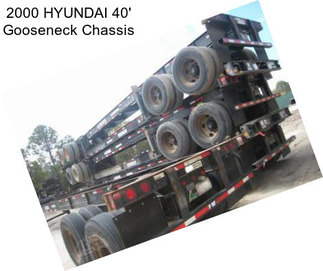 2000 HYUNDAI 40\' Gooseneck Chassis