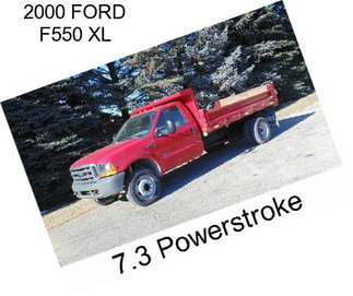 2000 FORD F550 XL