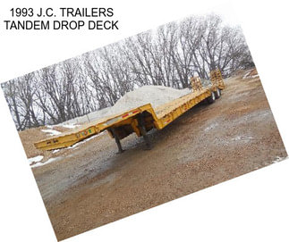 1993 J.C. TRAILERS TANDEM DROP DECK