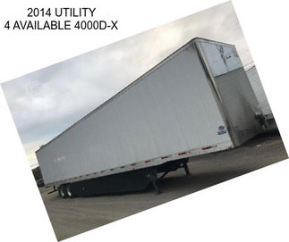 2014 UTILITY 4 AVAILABLE 4000D-X