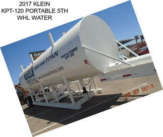 2017 KLEIN KPT-120 PORTABLE 5TH WHL WATER