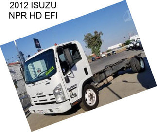 2012 ISUZU NPR HD EFI