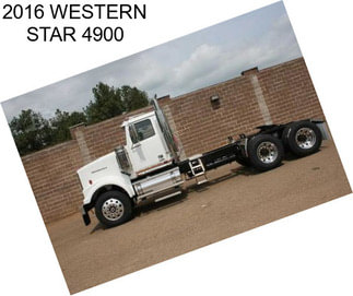 2016 WESTERN STAR 4900