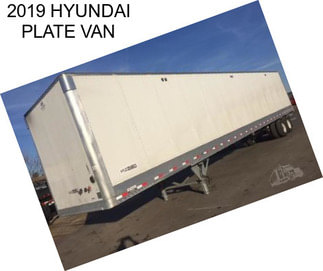 2019 HYUNDAI PLATE VAN