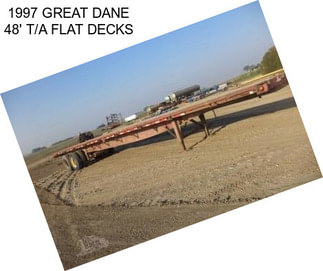 1997 GREAT DANE 48\' T/A FLAT DECKS