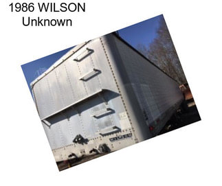 1986 WILSON Unknown