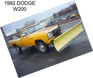 1992 DODGE W200