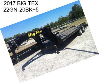 2017 BIG TEX 22GN-20BK+5