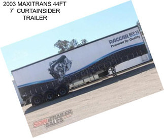 2003 MAXITRANS 44FT 7` CURTAINSIDER TRAILER