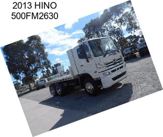 2013 HINO 500FM2630