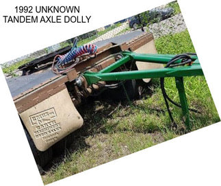 1992 UNKNOWN TANDEM AXLE DOLLY