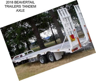 2018 BEAVERTAIL TRAILERS TANDEM AXLE