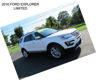 2016 FORD EXPLORER LIMITED