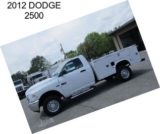 2012 DODGE 2500