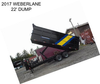 2017 WEBERLANE 22\' DUMP