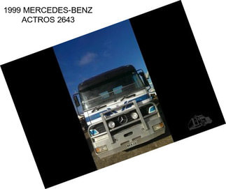 1999 MERCEDES-BENZ ACTROS 2643