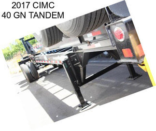 2017 CIMC 40 GN TANDEM