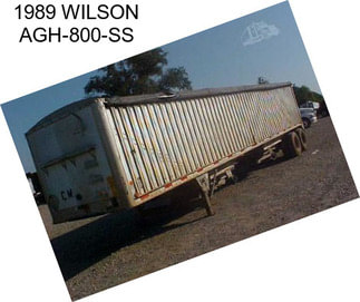 1989 WILSON AGH-800-SS