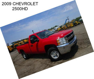 2009 CHEVROLET 2500HD