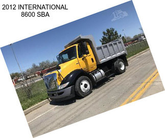 2012 INTERNATIONAL 8600 SBA