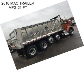 2016 MAC TRAILER MFG 21 FT