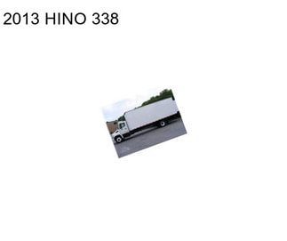 2013 HINO 338