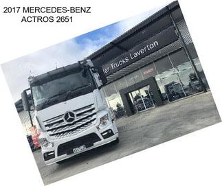 2017 MERCEDES-BENZ ACTROS 2651