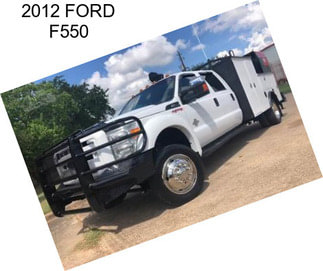 2012 FORD F550