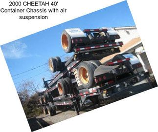 2000 CHEETAH 40\' Container Chassis with air suspension