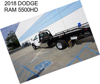 2018 DODGE RAM 5500HD