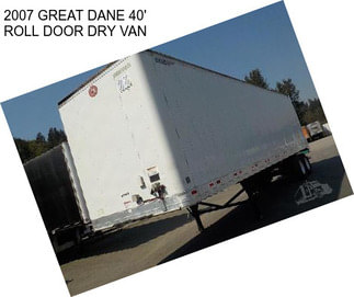 2007 GREAT DANE 40\' ROLL DOOR DRY VAN