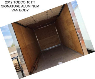 2012 TODCO 16 FT SIGNATURE ALUMINUM VAN BODY