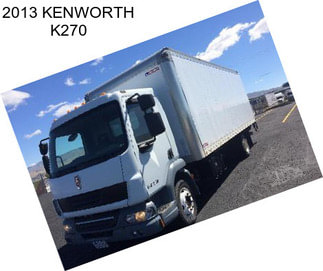 2013 KENWORTH K270