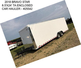 2018 BRAVO STAR 8.5\'X24\' TA ENCLOSED CAR HAULER - #25542