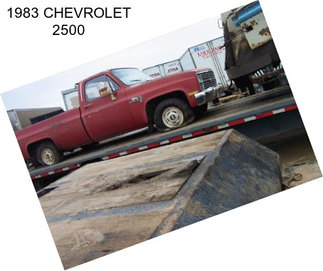 1983 CHEVROLET 2500