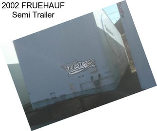 2002 FRUEHAUF Semi Trailer