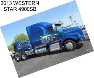 2013 WESTERN STAR 4900SB