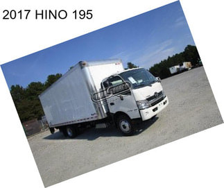 2017 HINO 195