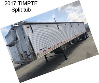 2017 TIMPTE Split tub