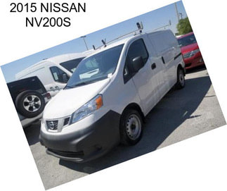 2015 NISSAN NV200S