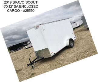 2019 BRAVO SCOUT 6\'X12\' SA ENCLOSED CARGO - #25590