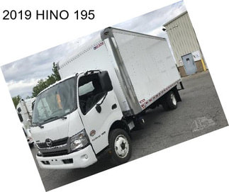 2019 HINO 195