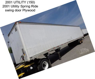 2001 UTILITY (150) 2001 Utility Spring Ride swing door Plywood