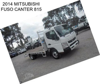 2014 MITSUBISHI FUSO CANTER 815