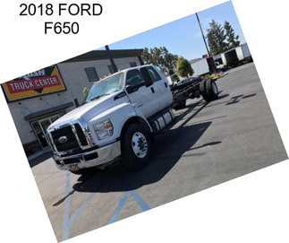 2018 FORD F650