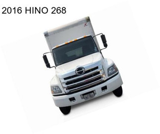 2016 HINO 268