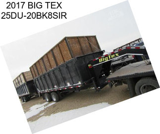 2017 BIG TEX 25DU-20BK8SIR