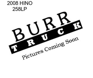 2008 HINO 258LP